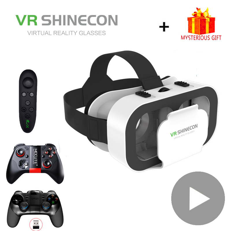 Vr Headset Pc - VR Shinecon kask 3D gözlük Smartphone