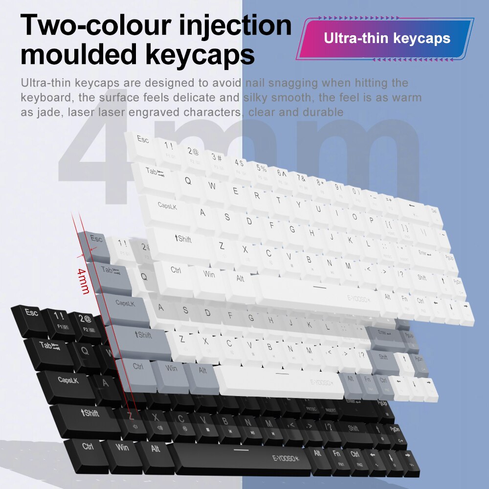 E-YOOSO A68 RGB Mini Ince USB  - Pc Gaming Pink incelemesi ve fiyatı