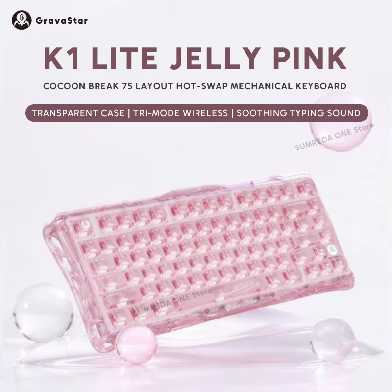 K1 LITE JELLY PINK Mekanik Kla - Pc Gaming Pink incelemesi ve fiyatı